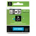 Dymo etichette nero su trasparente (45010 / S0720500), 12mm, laminato