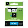 Dymo etichette nero su bianco (40913 / S0720680), 9mm, laminato