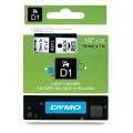 Dymo etichette nero su bianco (45013 / S0720530), 12mm, laminato