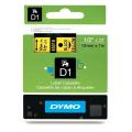 Dymo etichette nero su giallo (45018 / S0720580), 12mm, laminato