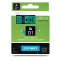 Dymo etichette nero su verde (45019 / S0720590), 12mm, laminato